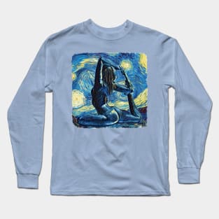 Yoga Van Gogh Style Long Sleeve T-Shirt